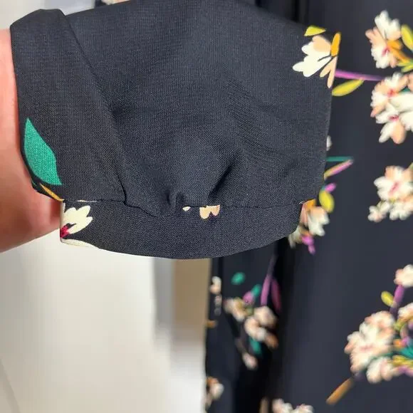 Lulus Herbaceous Babe Navy Floral Print Shift Dress Sz S NWT - Picture 7 of 9